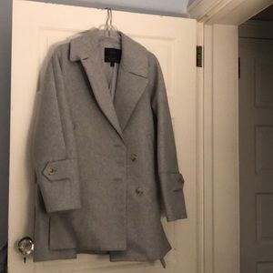 J crew grey Milton wool coat size 8